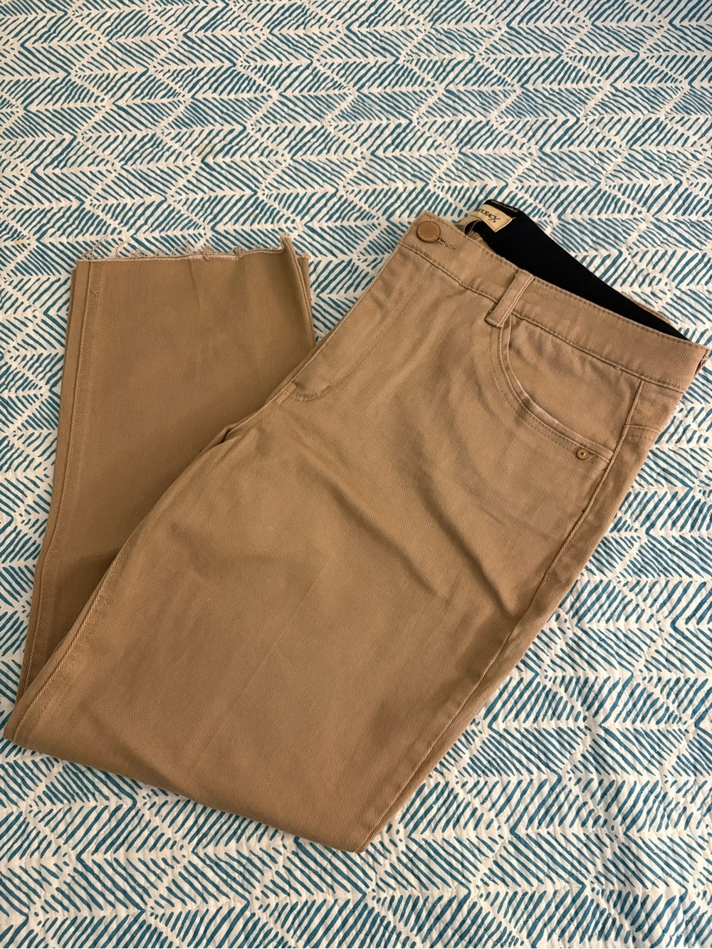 Democracy Khaki Straight Leg Chinos in Tan